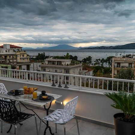 Sea View Luxury Apartment Volos Bagian luar foto