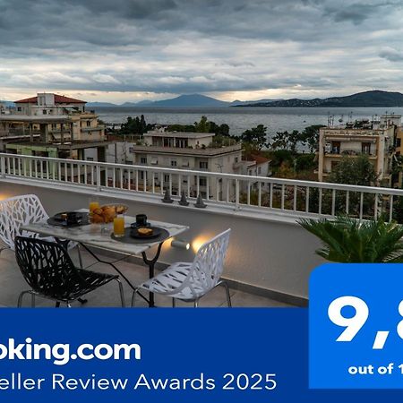 Sea View Luxury Apartment Volos Bagian luar foto