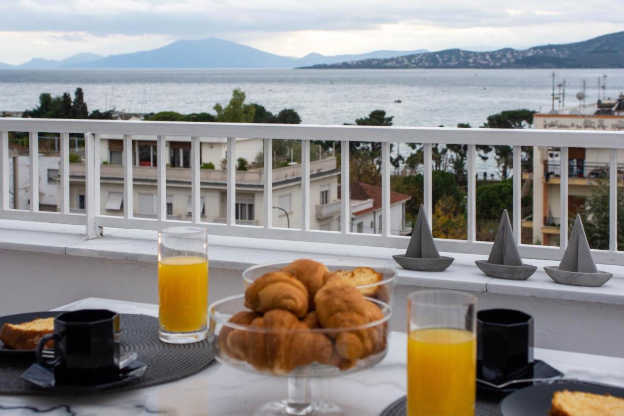 Sea View Luxury Apartment Volos Bagian luar foto