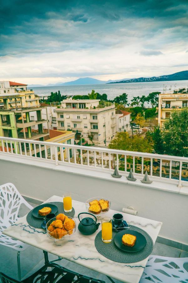 Sea View Luxury Apartment Volos Bagian luar foto