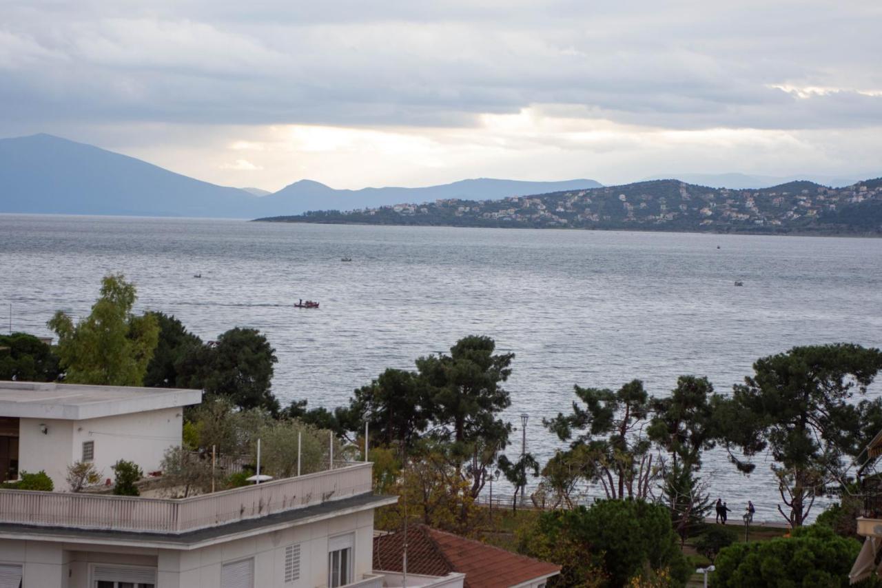 Sea View Luxury Apartment Volos Bagian luar foto